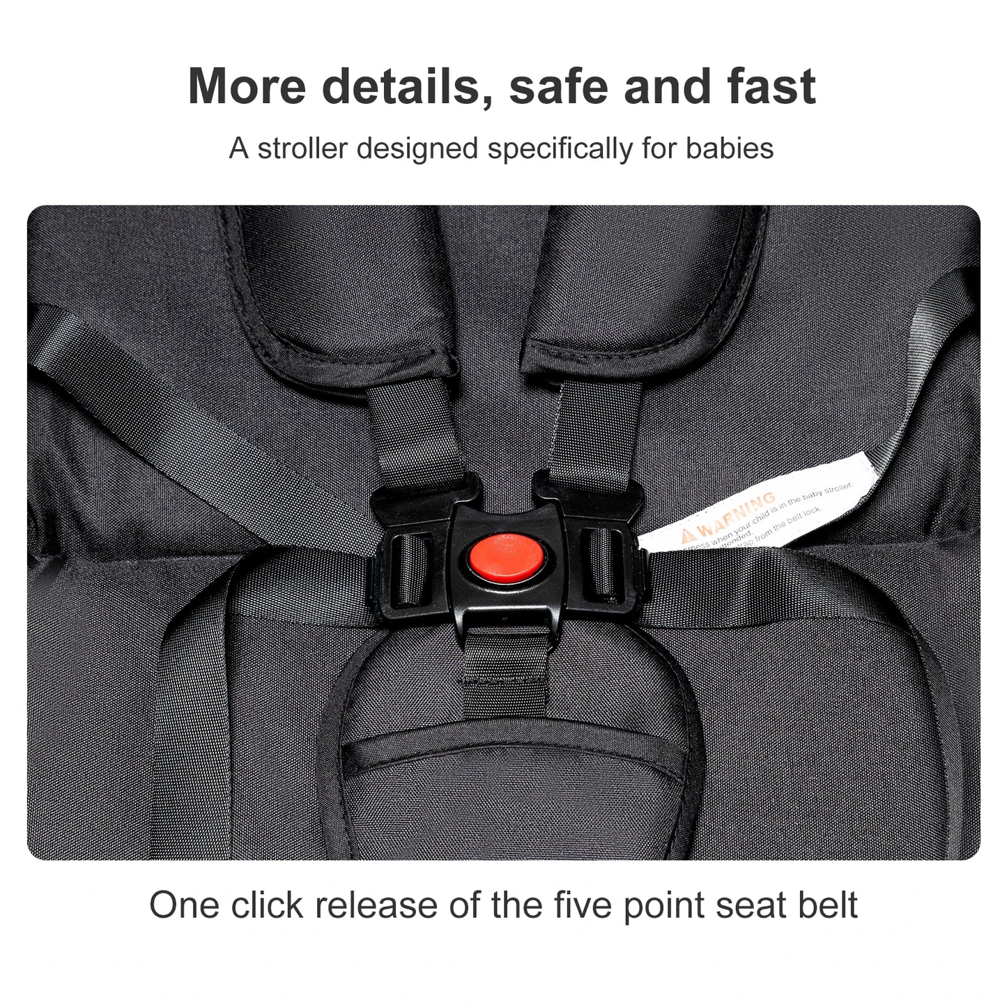 High-Quality 3-in-1 Newborn Baby Stroller — Lightweight Folding Cart with Comfort Seat & ISOFIX Safety