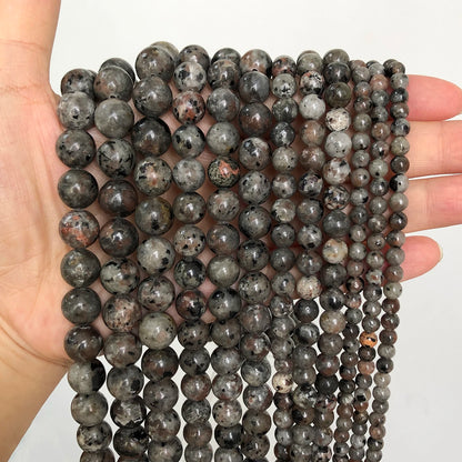 Natural Flame Stone Beads - Yooperlite & Fire Sodalite Loose Spacer Beads for DIY Bracelets and Necklaces