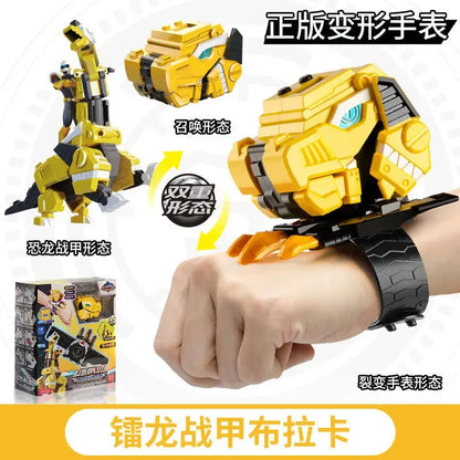 Genuine Mini Secret Service Watch Toy – Boy's Mecha Deformation Robot & Super Dinosaur Power