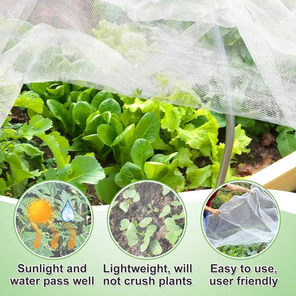 Garden Insect Protection Net – Plant & Vegetable Care Cover for Tomato, Pepper, Fruit, Pest & Bird Control