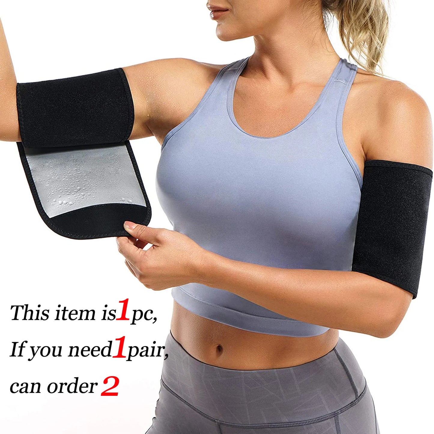 Women's Arm Trimmers - Sauna Sweat Arm Shaper Bands - 1pc