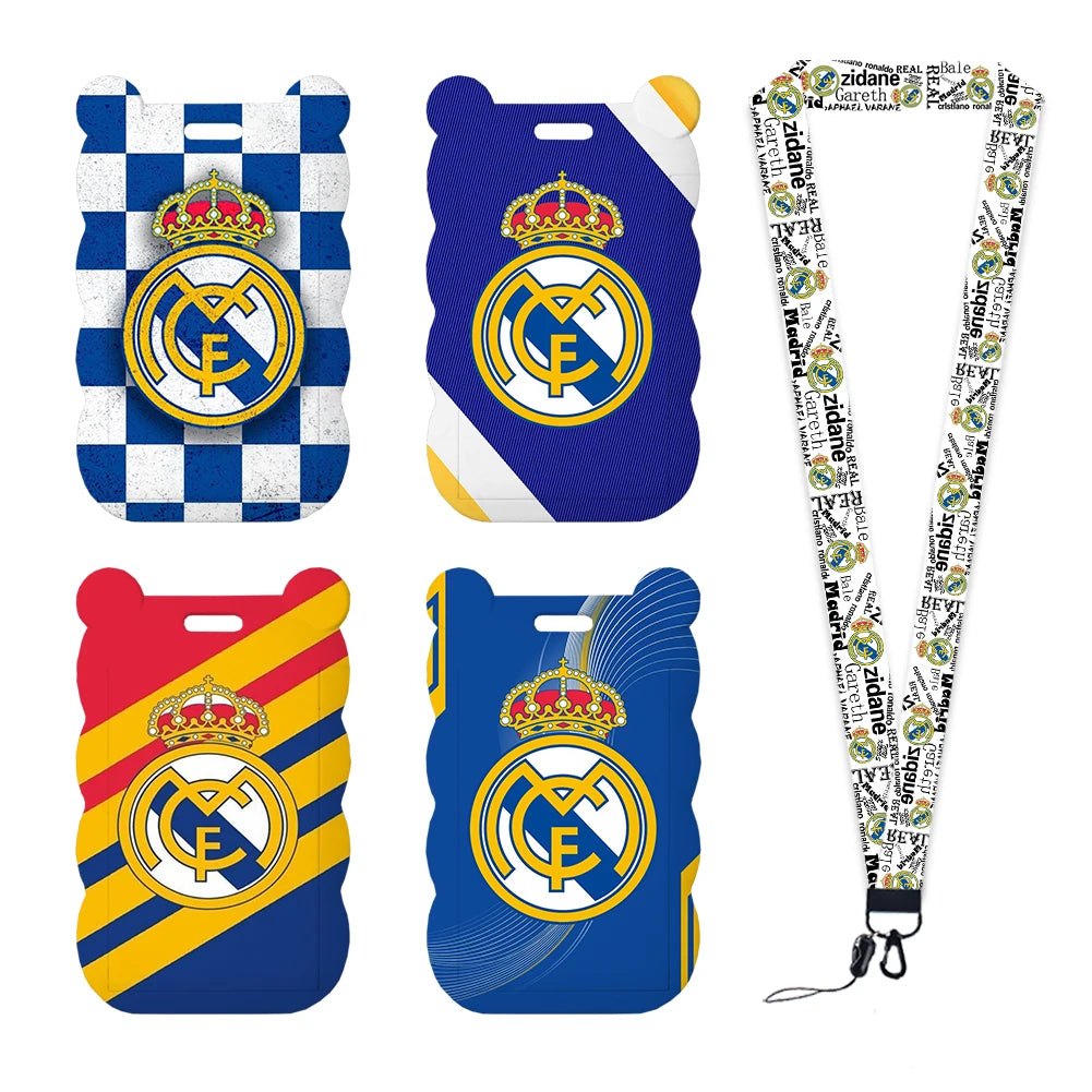 Spanish Football Neck Strap Lanyard – Cartoon Badge Holder ID Card for Kids, Students, Girls & Boys Gift