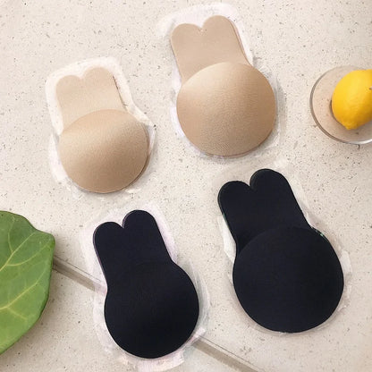 Women’s Push-Up Adhesive Bra – Strapless Silicone Bra, Reusable Breast Lift Tape & Nipple Covers