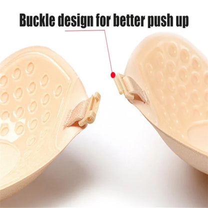 Large Size Reusable Nipple Cover Stickers – Silicone Push-Up Bra Pads for A-D Cup Strapless Lingerie & Wedding Wear