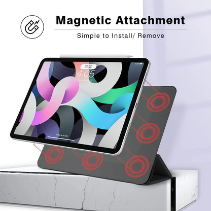 Magnetic Trifold Stand Case for iPad Pro & Air – Slim Fit for iPad Pro 12.9, Air 5/6, M4/M2 (2024 & 10th Gen)