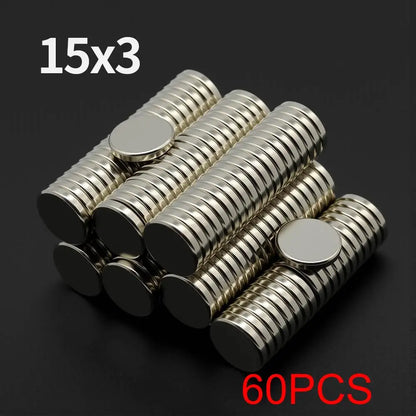 N35 Neodymium Magnets - Super Strong Round Permanent Fridge Magnets for DIY Projects & Crafts