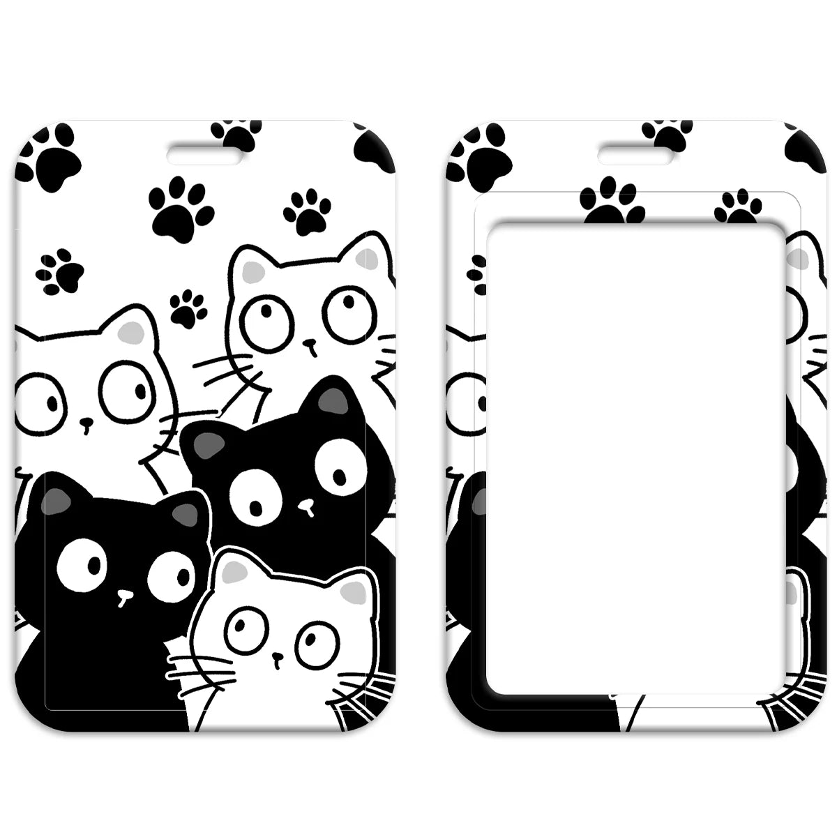 Kawaii Cat Paw Credential Holder Lanyard – Cute Neck Strap for Keys, ID Cards & Phone Accessories