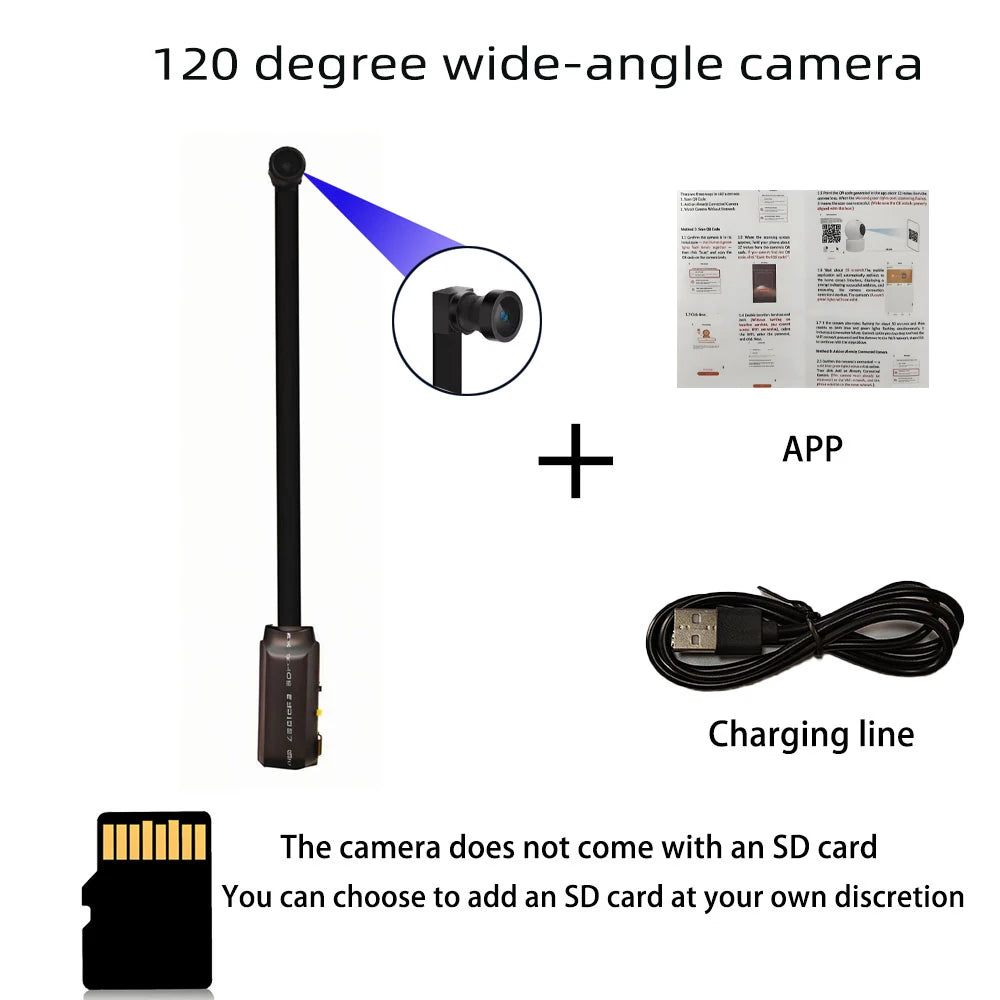 4K HD Mini WiFi Security Camera, Wireless Remote Viewing Home Nanny Cam, Motion Detection Smart Surveillance Camera