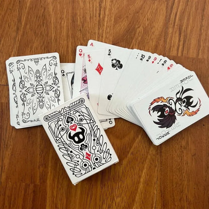Hollow Knight Standard Poker Card Set — Black & White Playing Cards, Portable Creative Board Game Gift Collection