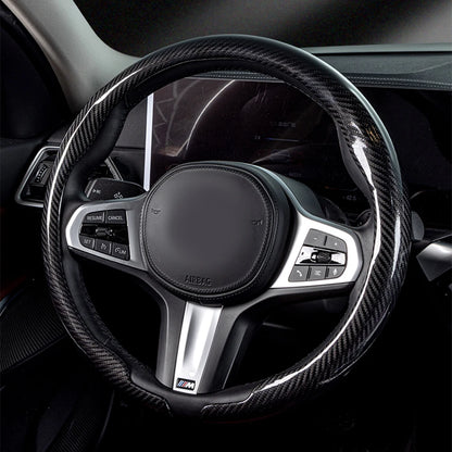 Universal 36-38cm Car Steering Wheel Cover — Non-Slip, Breathable, Fits Round & D-Shaped Wheels