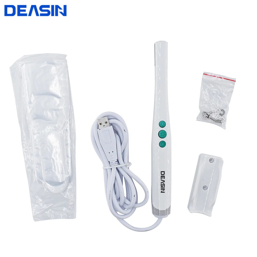 DEASIN USB HD Oral Camera – Digital Intraoral Viewer with 6 LED Lights for Dental Examination