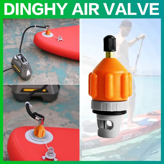 Durable Nylon Air Valve Adaptor – Wear-Resistant Inflatable Pump Adapter for Kayak, SUP Board & Rowing Boat