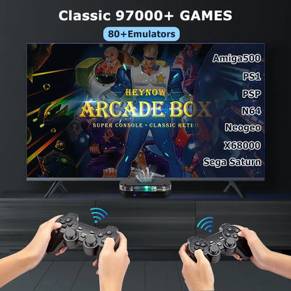 Super Console X4 Max Android 11 8K HD Retro Game Console with WiFi – 97,000+ Built-in Classic Games for PS1, PSP, N64 & Sega Saturn TV Video Game Player