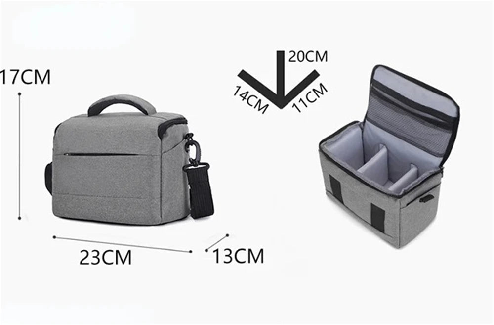 DSLR Camera Shoulder Bag – Portable Nylon Handbag & Crossbody Case for Sony, Nikon, Canon, Panasonic Equipment
