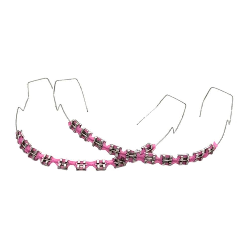 Fashion Temporary Tooth Braces – High-Quality Dental Fake Braces with Metal Wires and Brackets