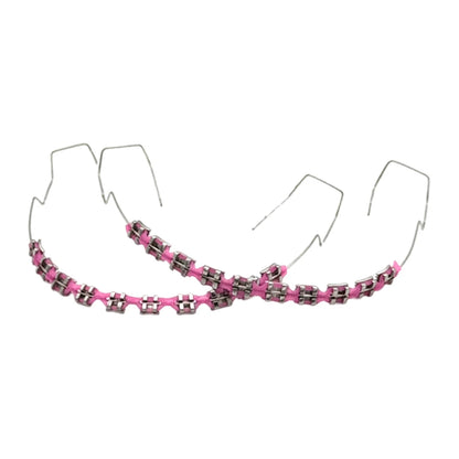 Fashion Temporary Tooth Braces – High-Quality Dental Fake Braces with Metal Wires and Brackets