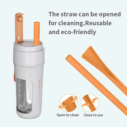 Mini Portable Electric Juicer: Fruit Blender and Extractor - Multifunctional Juice Maker for Smoothies and Mixes