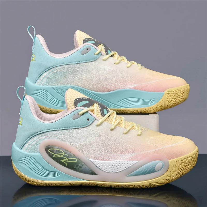 Men's & Women's Basketball Shoes - Breathable Non-Slip Athletic Sneakers with Cushioned Support for Running & Training