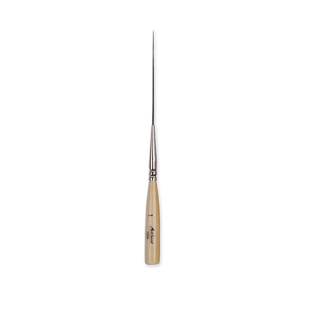 Artsecret Long Liner Detail Brushes – Premium Cattle Ear Hair Watercolor & Nail Art Striping Pens (0.8, 1.2, 2.8mm)