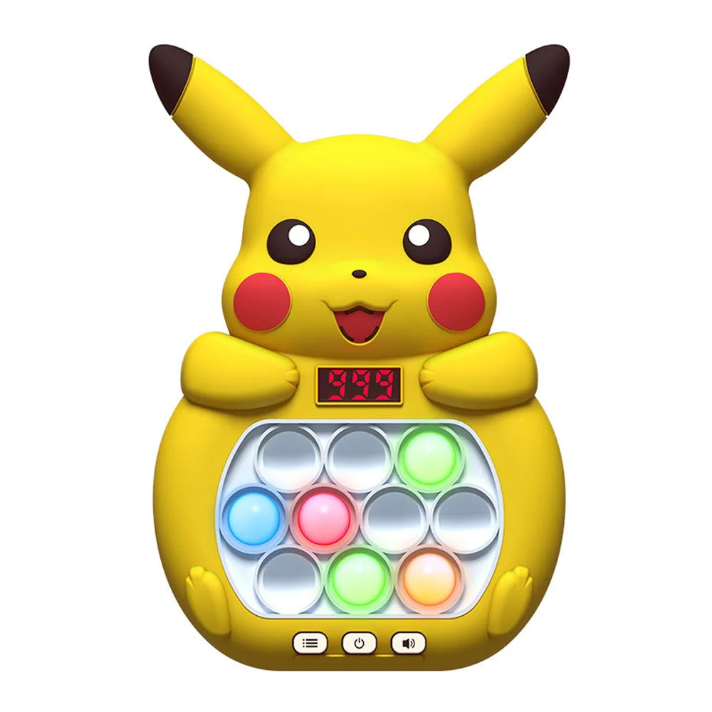 2024 New Quick Push Pop It Pro Game - Electronic Fidget Bubble Light-Up Anti-Stress Toy, Gift for Adults and Kids with Box