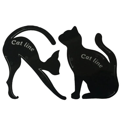 2pcs Cat-Eye Eyeliner Stencil Set – Eyeliner Stamp Templates for Precise Makeup Application