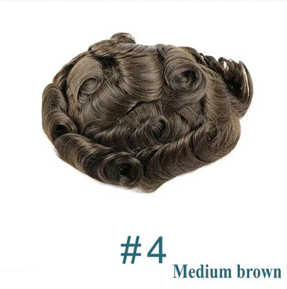 Men's Human Hair Toupee - 0.1mm Thin PU Base Undetectable Durable Hair System
