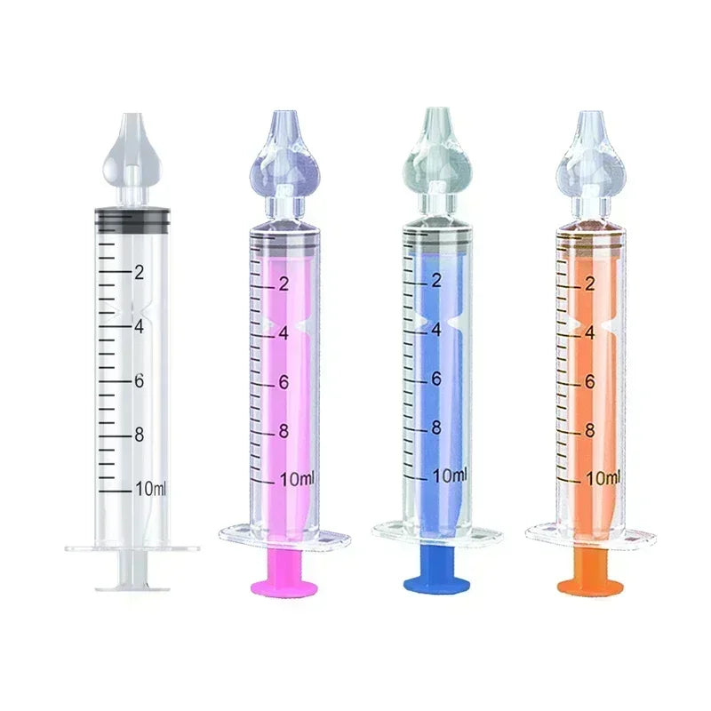 Baby Nasal Aspirator Syringe - Reusable Nose Cleaner and Nasal Irrigator for Infants and Children