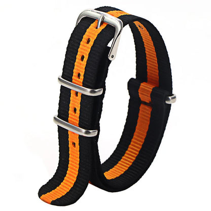 Nylon Watch Strap 16mm 18mm 20mm 22mm — Waterproof Army Sport Watch Band Replacement Belt
