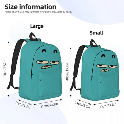 Gumball Cartoon Backpack - Spacious School Bookbag for College Students, Men & Women Hiking Daypack
