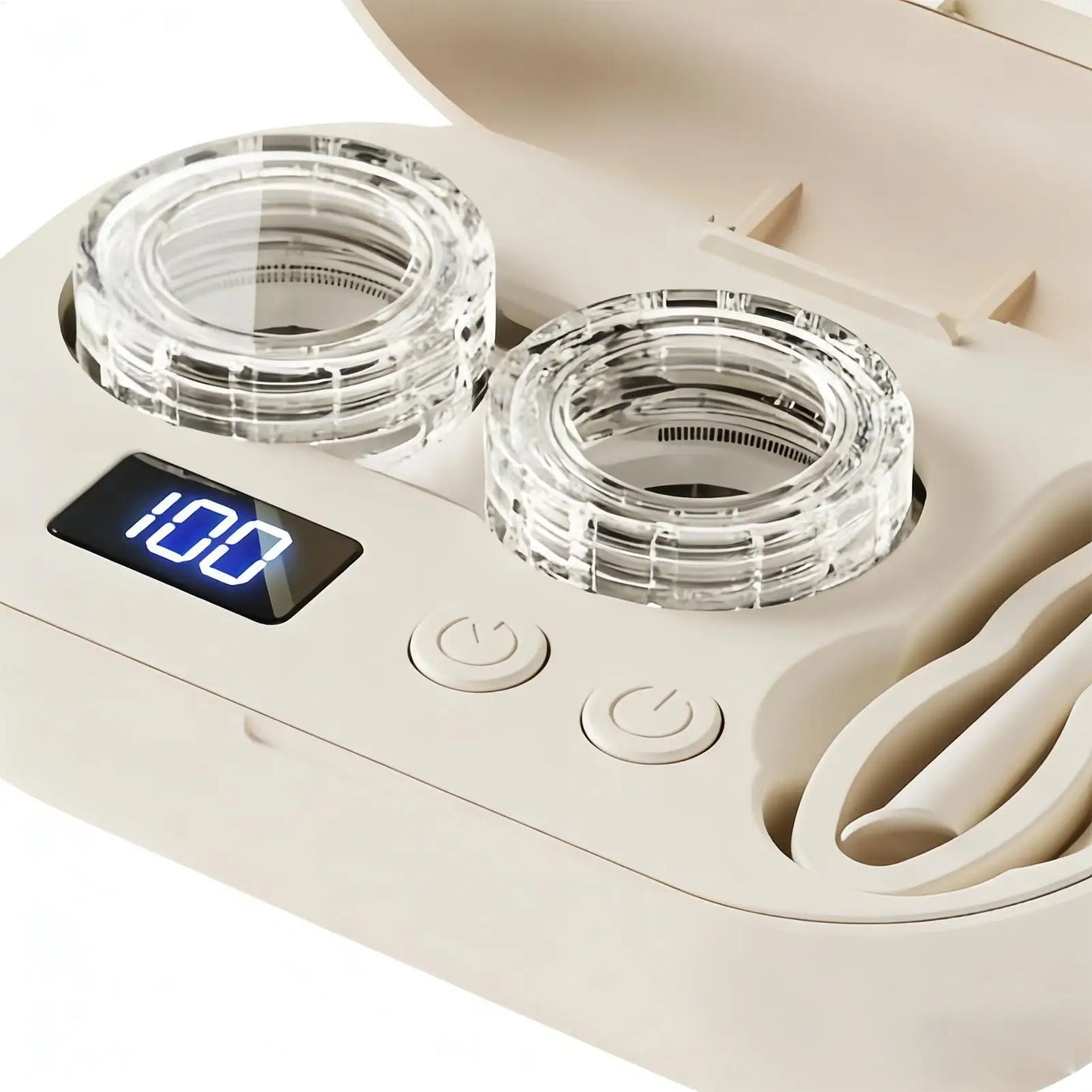 Portable Ultrasonic Contact Lens Cleaner Case – USB Rechargeable Lens Cleaning Machine for Removing Protein Deposits & Eye Care Hygiene