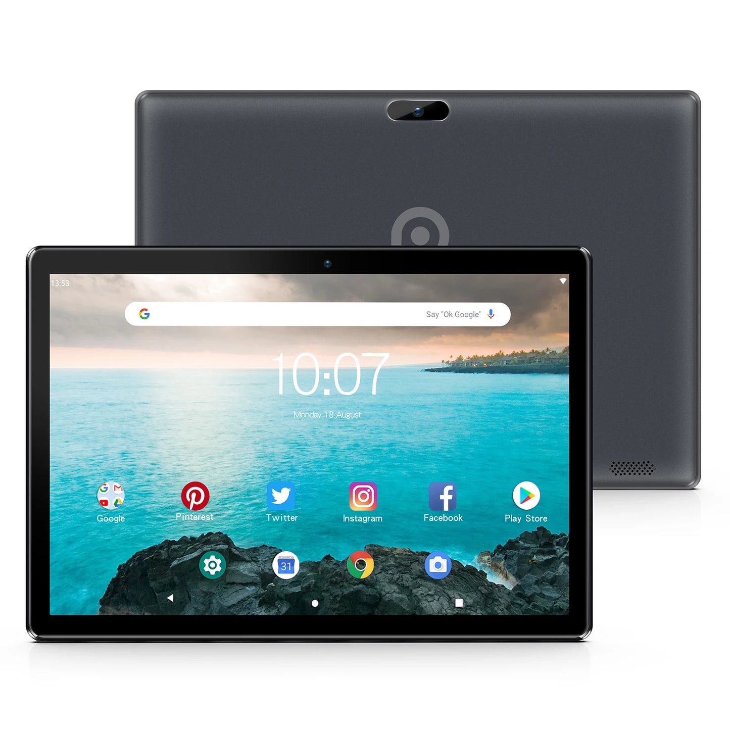 PRITOM 10" Tablet PC – Android 13, 64GB, Quad-Core, SIM Slot, WiFi, GPS & 3G Phone Call Support