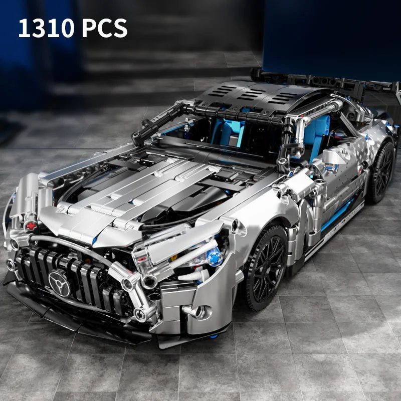 1310PCS Racing Car Building Blocks Set – 1:14 Scale Sports Vehicle Model Kit, Creative DIY Mechanical Bricks Toy for Adults & Boys Birthday Gift