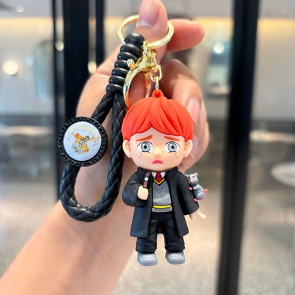Anime Harry Potter Keychain – Cute Potter Doll Pendant for Bags, Car, Phone, Birthday Gift