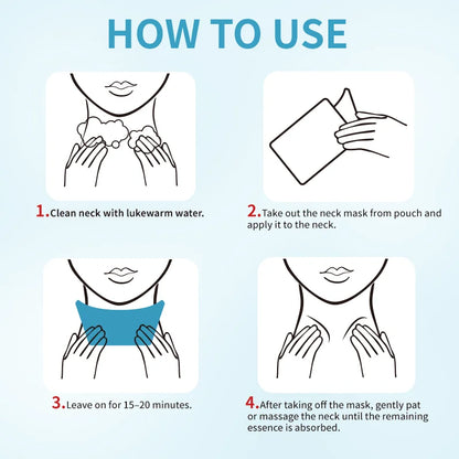 Collagen Neck Mask - Firming, Brightening, Hydrating & Smoothing Anti-Aging Neck Care