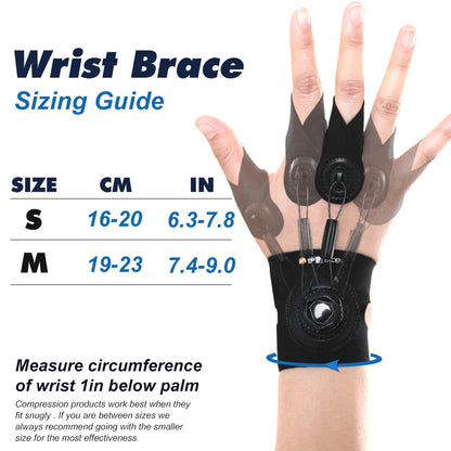 Adjustable Finger Splint Brace - Knob-Controlled Hand Support for Trigger Finger, Tendinitis & Recovery