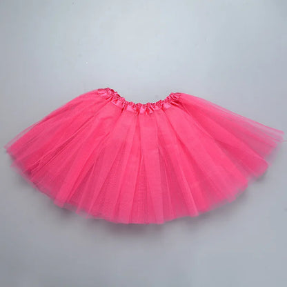 Girls’ Tulle Tutu Skirt – 3-Layer Ballet Mini Skirt for Dance, Birthday Party, Princess Dress 2-8Y
