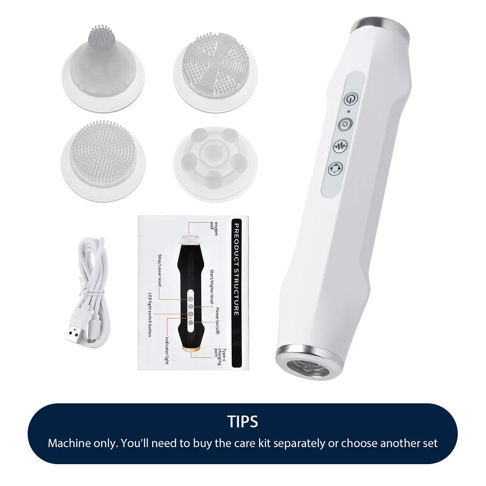 Portable Oxygen Bubble Facial Machine – CO2 Bubble Pen for Aqua Skin Cleansing and Spa Beauty Care
