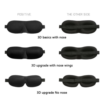 3D Sleeping Eye Mask – Soft Padded Travel Blindfold for Rest, Relaxation & Eye Comfort