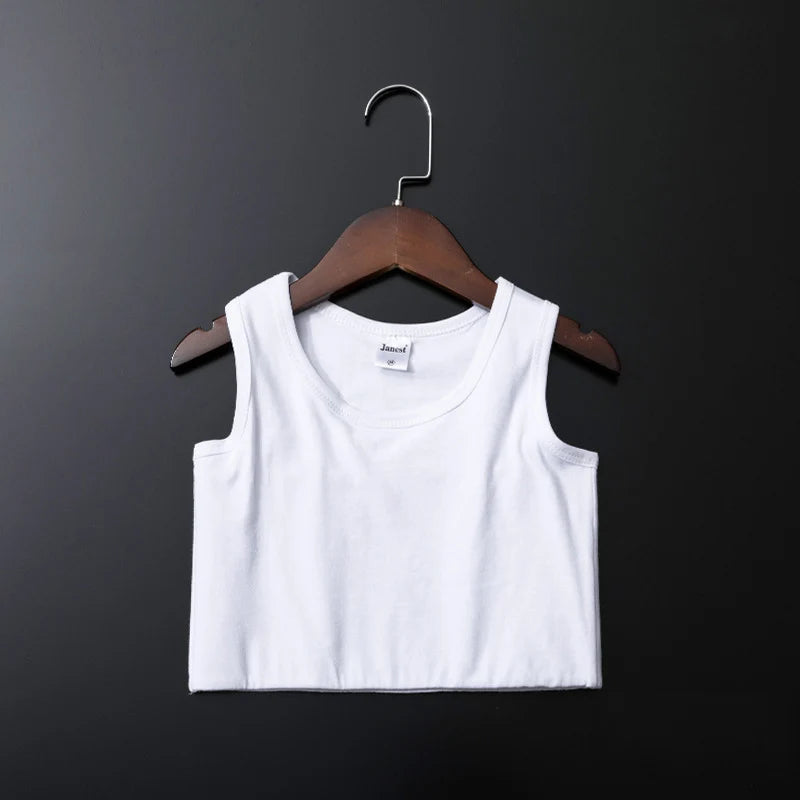 Women’s Breathable Chest Binder Vest - Elastic Compression Tank Top with Secure Clip Closure