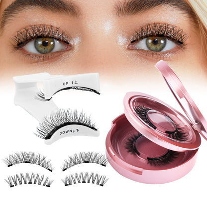 GEMERRY Magnetic Eyelashes Set with Applicator – Natural Look Reusable No Glue Soft Strip False Lashes Makeup Kit