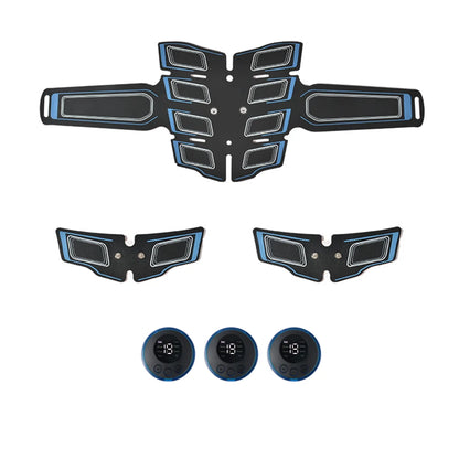 USB Rechargeable Abdominal Muscle Trainer - Portable Electronic EMS Massage Fitness Belt for Core Workout Exercise Training