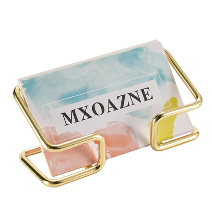 New Desktop Metal Business Card Holder – Modern Fashion Display Stand for Home & Office
