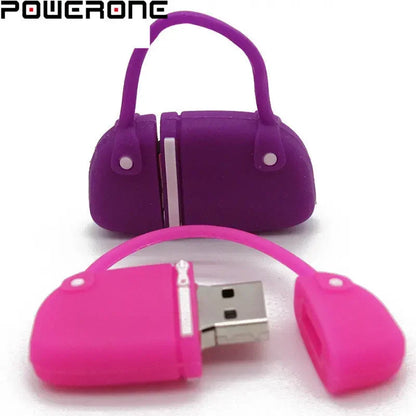High-Heeled Shoes USB Flash Drive – 16GB/32GB/64GB/128GB Creative Handbag Memory Stick for Women