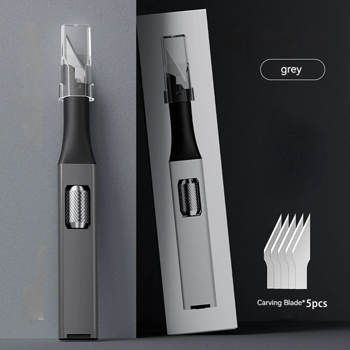 DIY Pen Carving Knife - 5 Interchangeable Horseshoe Art Blades Craft Cutting Tool