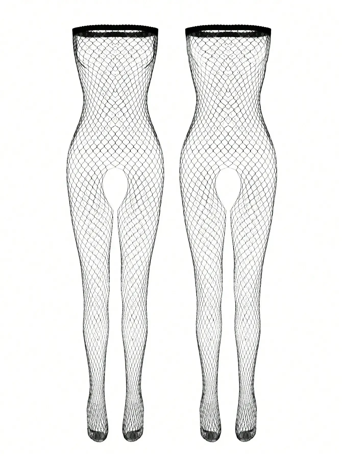 Sexy Women’s Lingerie Jumpsuit — Open Crotch Mesh Bra Bodysuit, Erotic Lingerie Set
