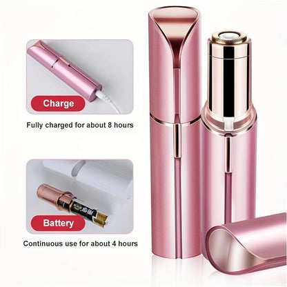 Women’s Facial Hair Remover — Painless Rechargeable Electric Shaver for Lip, Chin & Arms