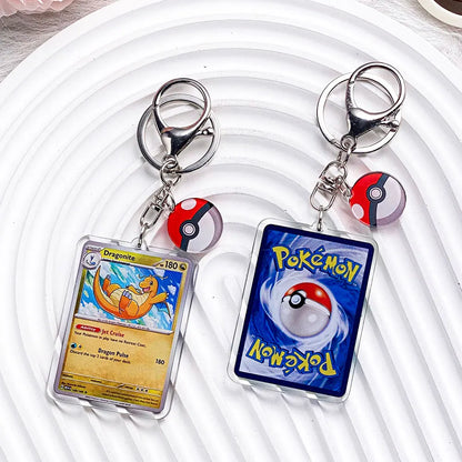 Pokemon Acrylic Keychain Charms - Pikachu Bulbasaur Jigglypuff Bag Pendant Backpack Accessories Gift