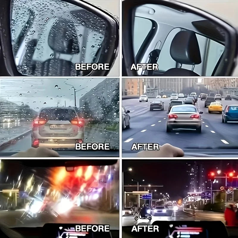 Nano Glass Rain Repellent Spray - Anti-Fog Windshield & Glass Coating for Cars and Helmets