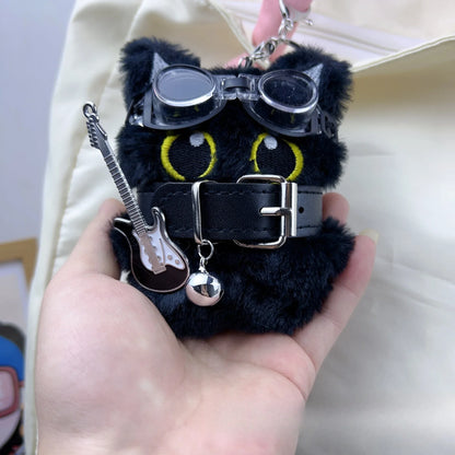 Black Cat Keychain - Cute Big-Eye Punk Style Bag Charm Gift
