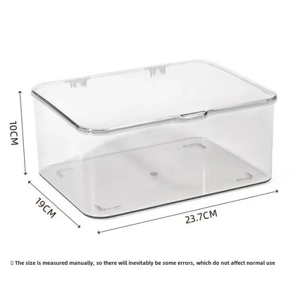 Acrylic Clear Storage Organizer Box – Clamshell Design for Home & Office Essentials